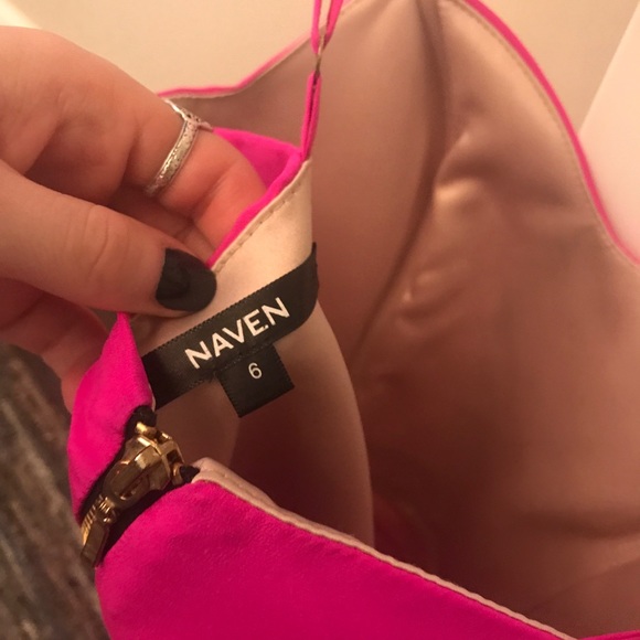 Hot pink peplum Naven dress size 6 - Picture 5 of 6